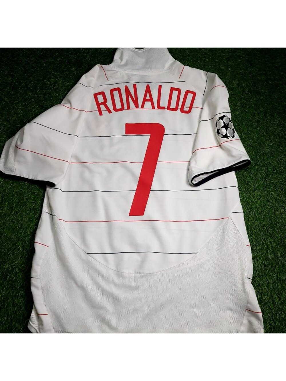 Cristiano Ronaldo Manchester United 2003 2005 DEBUT UEFA Third Soccer Jersey L